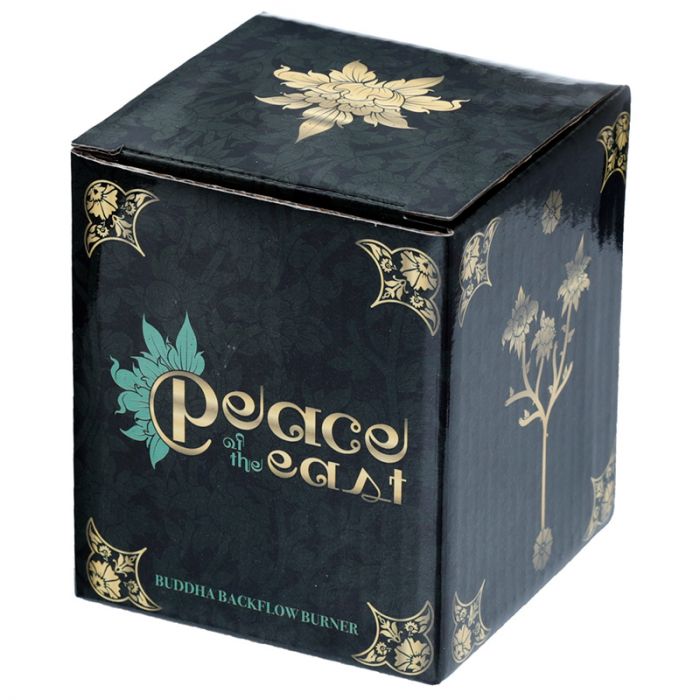 Wood Effect Lucky Buddha Backflow Incense Burner | Home Fragrance