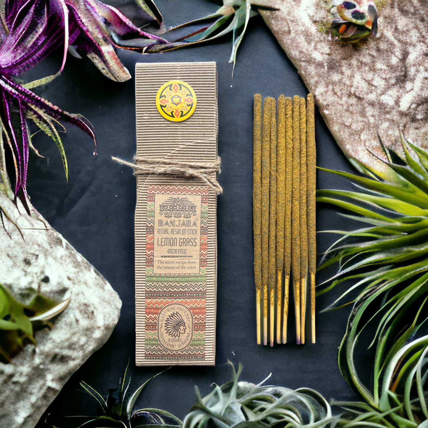 Ritual Resin on Stick | Lemongrass | Incense | Natural | Handmade | Ethically Sourced | Banjara