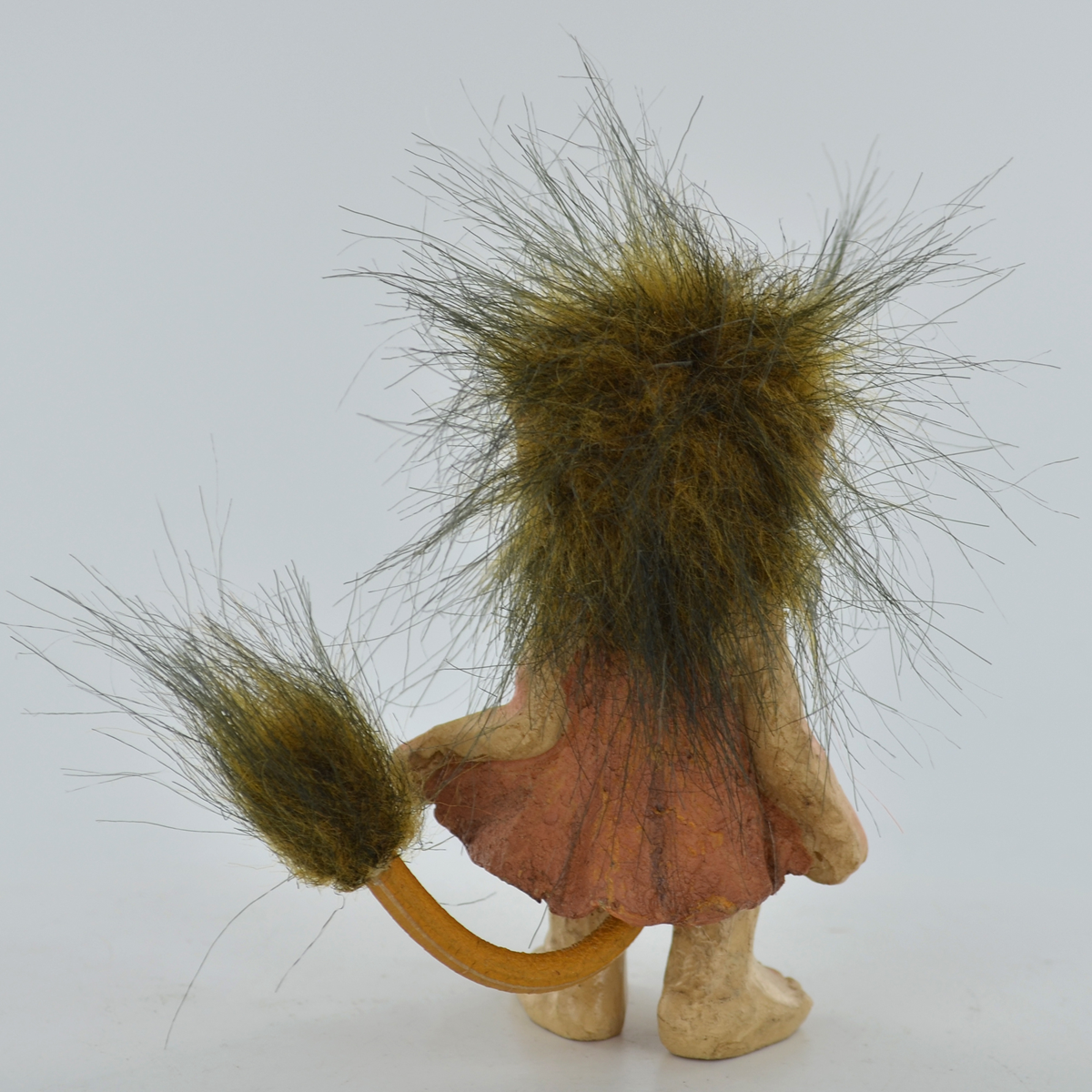 Troll Figurine Holding a Dress | Garden Ornament | Fae Decor | Altar Figurine