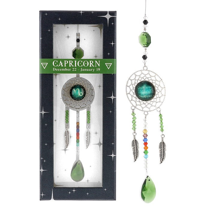 Crystal Zodiac Star Sign Suncatcher - Capricorn | Star Signs | Astrology | Hanging Decor