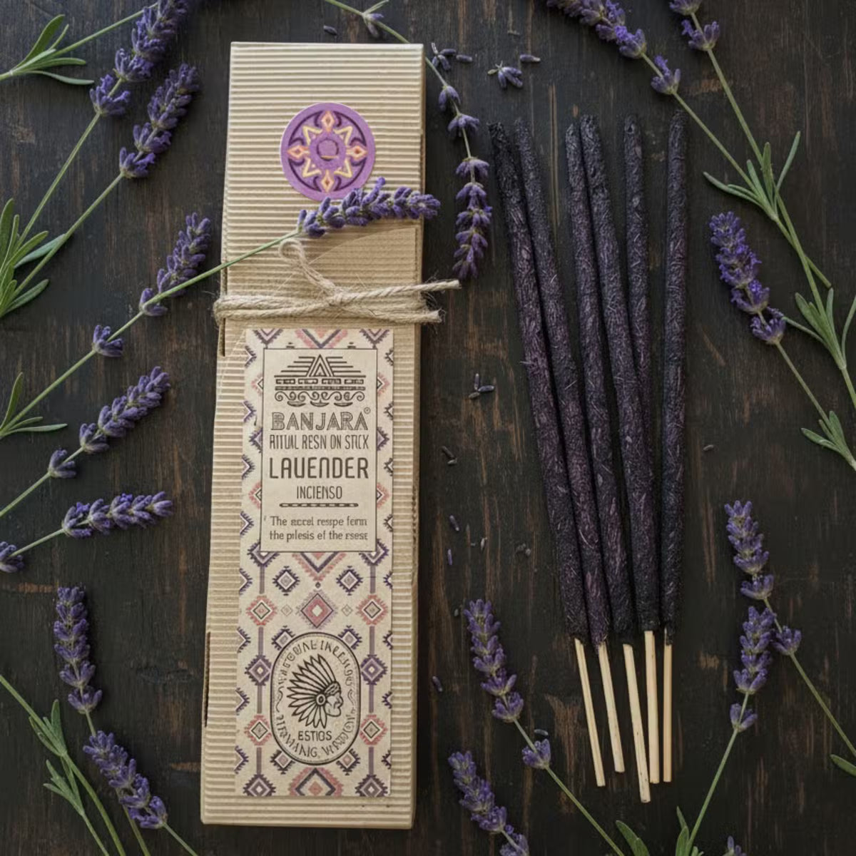 Ritual Resin on Stick | Lavender| Incense | Natural | Handmade | Ethically Sourced | Banjara