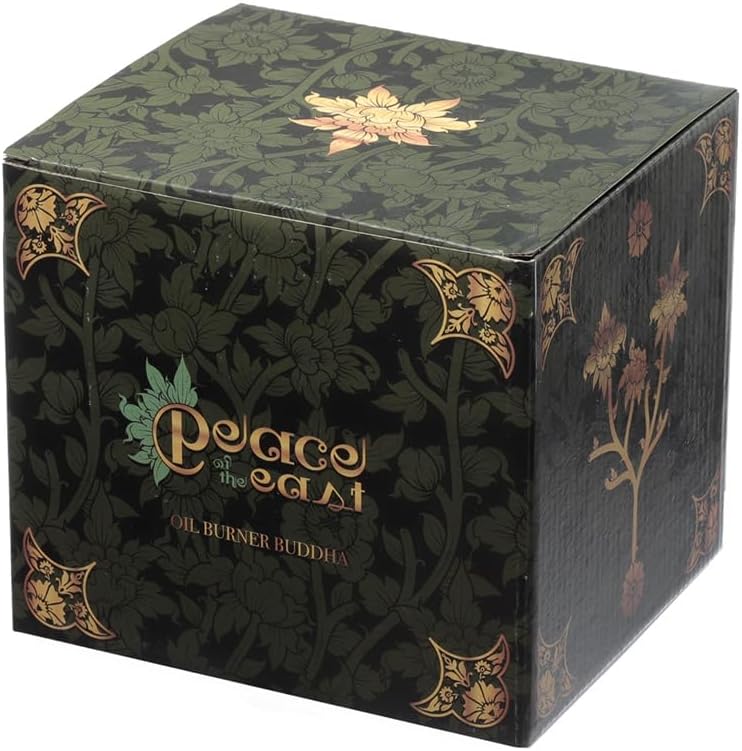 Peace of the East Wood Effect Chinese Buddha Oil & Wax Burner | Home Fragrance