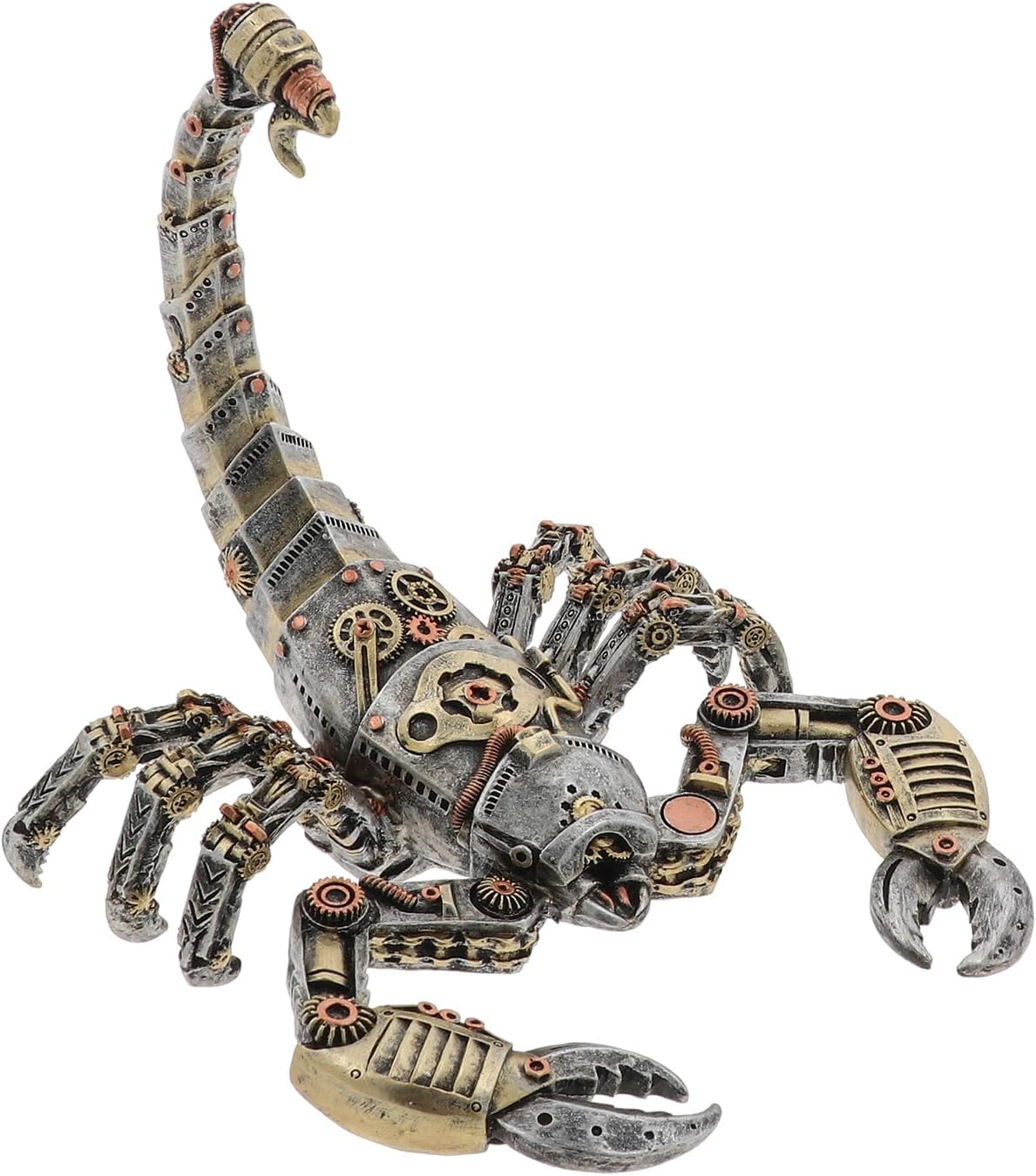 Steampunk Scorpion Figurine | Resin Bronze Silver Mechanical Decor | Gentleman Joe | Collectables