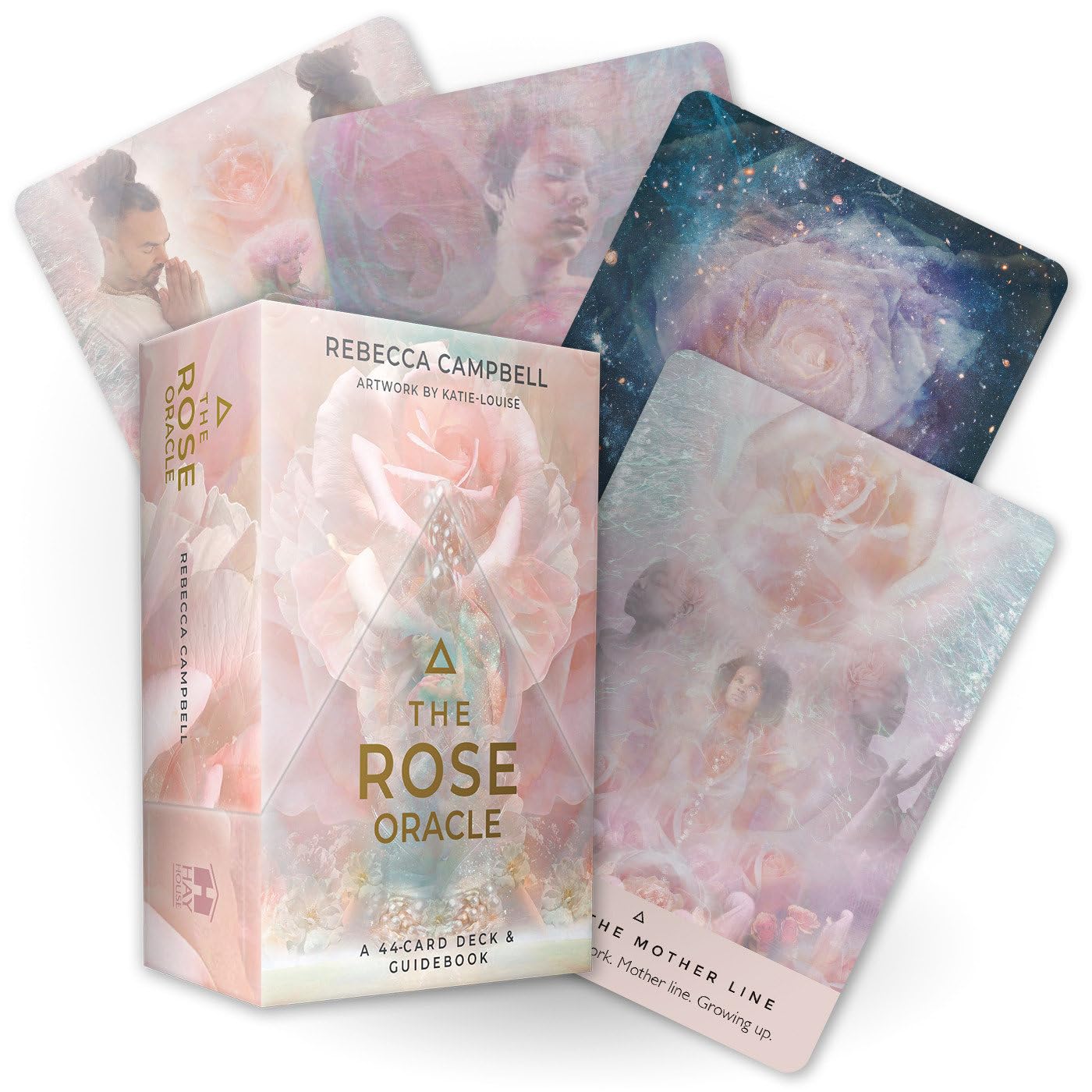 The Rose Oracle | A 44-Card Deck and Guidebook | by Rebecca Campbell (Author), Katie-Louise (Illustrator) | Divination