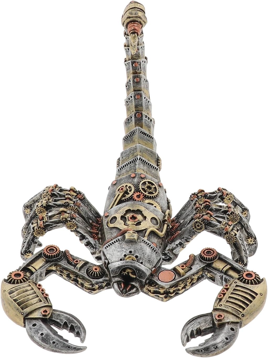 Steampunk Scorpion Figurine | Resin Bronze Silver Mechanical Decor | Gentleman Joe | Collectables