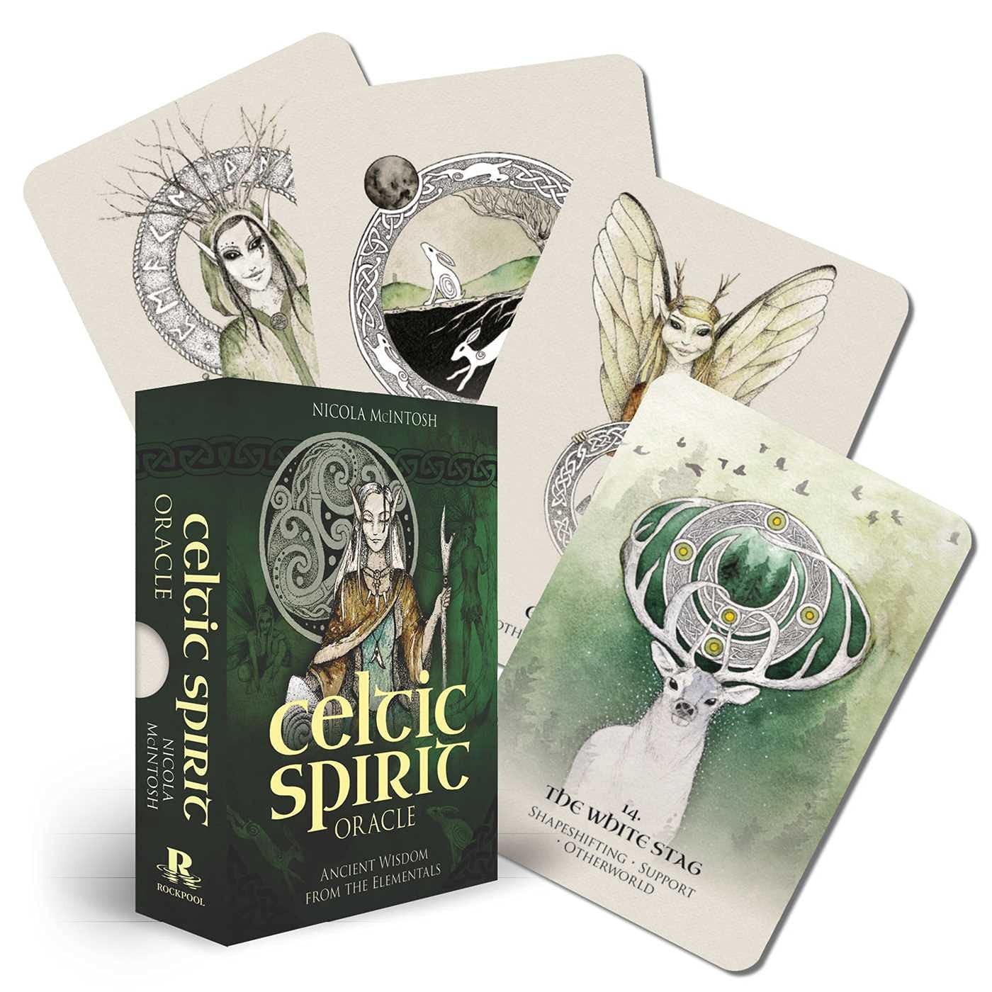 Celtic Spirit Oracle: Ancient wisdom from the Elementals | Rockpool Oracle | by Nicola McIntosh (Author) | Divination | Fortune Telling