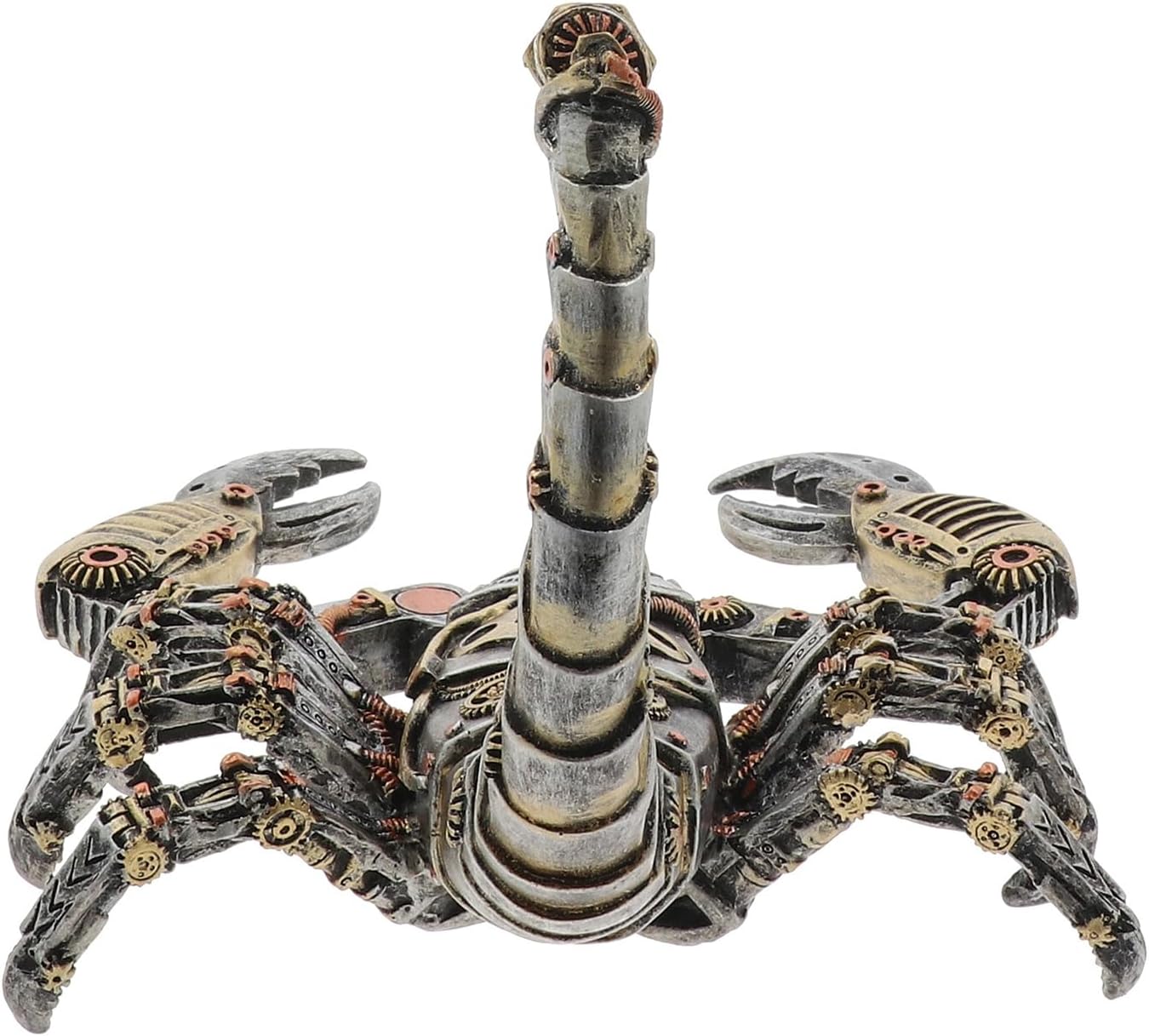 Steampunk Scorpion Figurine | Resin Bronze Silver Mechanical Decor | Gentleman Joe | Collectables