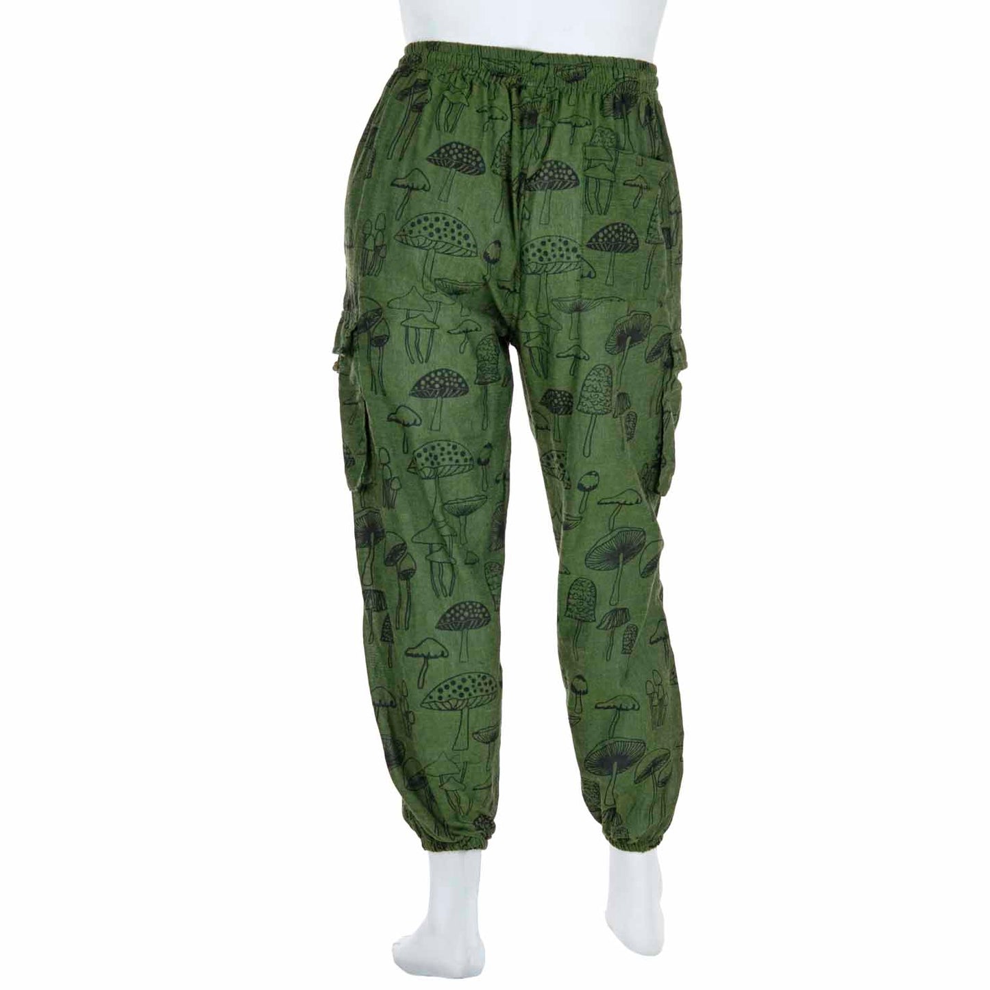 Mushroom Print Combat Trousers | Boho Style | Cottagecore