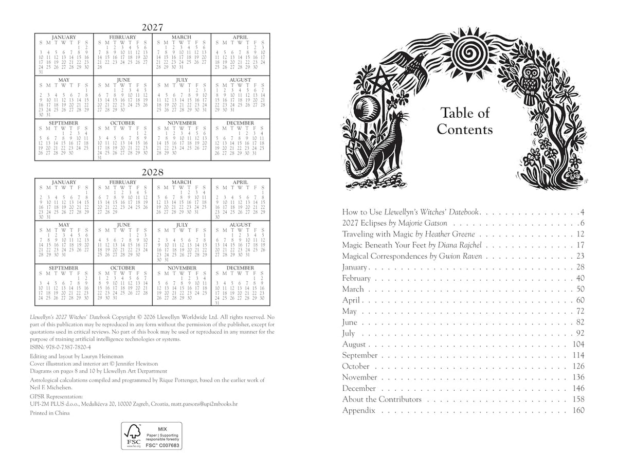 Llewellyn's 2027 Witches' Datebook | by Llewellyn Llewellyn (Author), Majorie Gatson (Author) | 2027 Diary