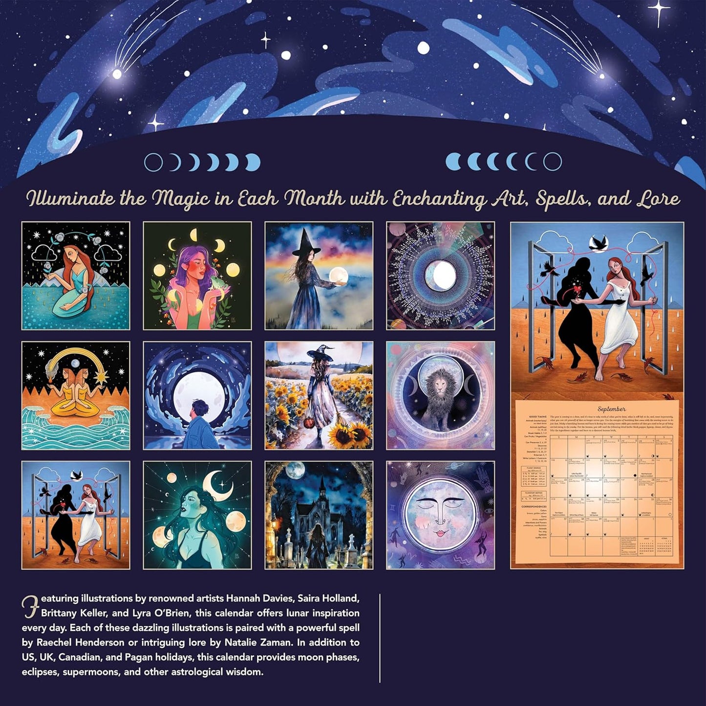 Llewellyn's 2026 Magical Moon Calendar | Wall Calendar | 2025 | by Llewellyn (Author)