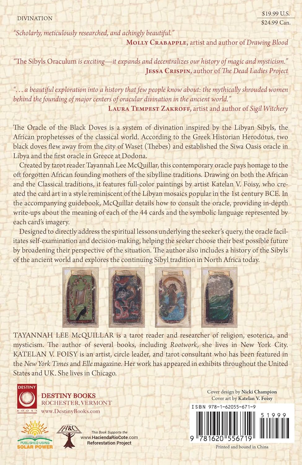 SIBYLS ORACULUM | Oracle of the Black Doves of Africa | Oracle Cards |Divination