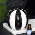 Black and White Striped Pumpkin Oil Burner | Strange and Unusual Collection | Home Fragrance | Wax Warmer | Beetlejuice