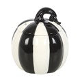 Black and White Striped Pumpkin Oil Burner | Strange and Unusual Collection | Home Fragrance | Wax Warmer | Beetlejuice