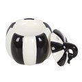 Black and White Striped Pumpkin Oil Burner | Strange and Unusual Collection | Home Fragrance | Wax Warmer | Beetlejuice