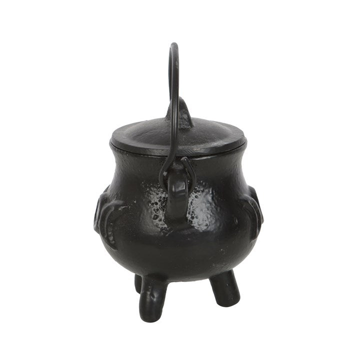Cast Iron Cauldron with Triple Moon | 7.5 cm | Witch Altar | Spell Work