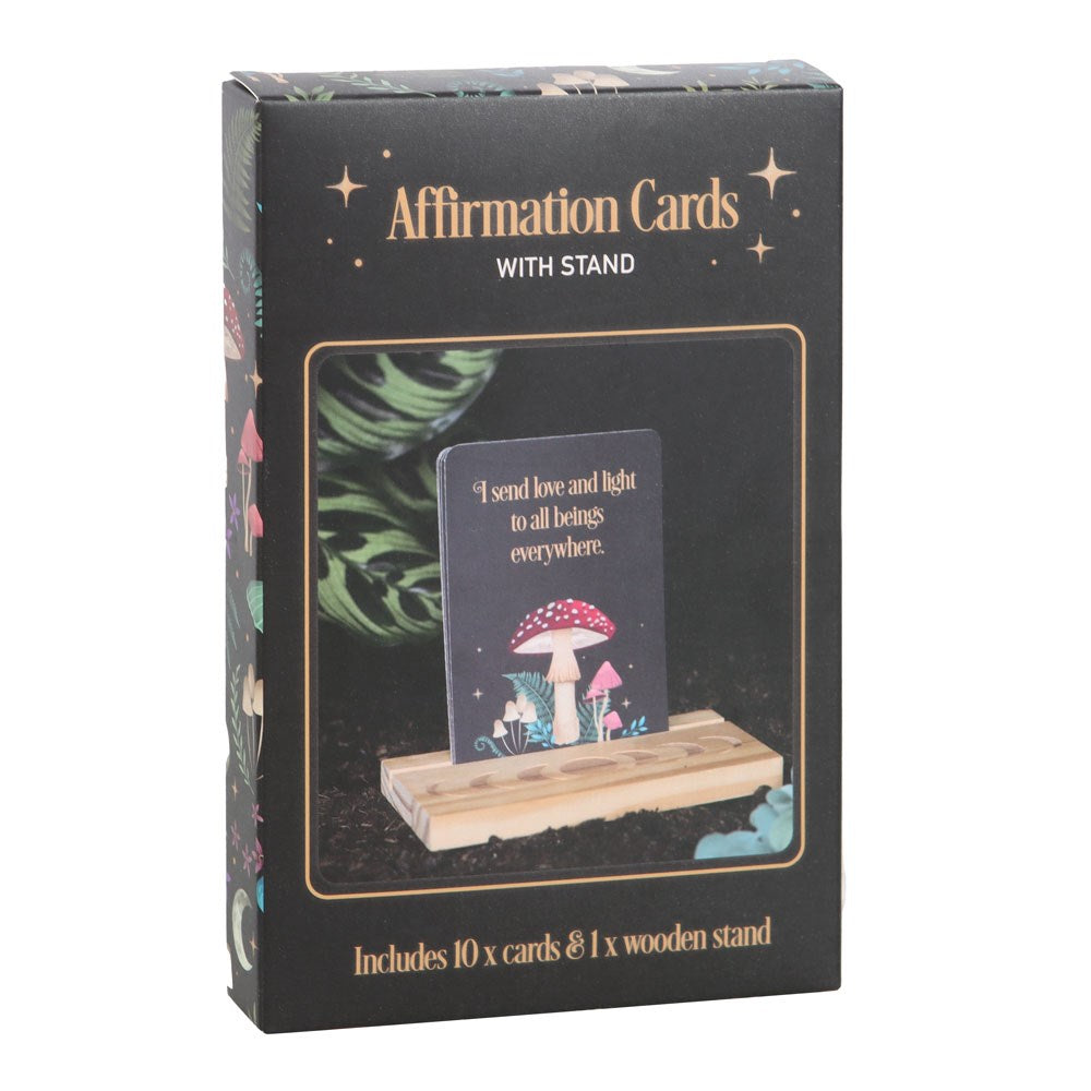 Dark Forest Affirmattion Cards | Set of 10 | Lunar Moon Stand | Cottagecore