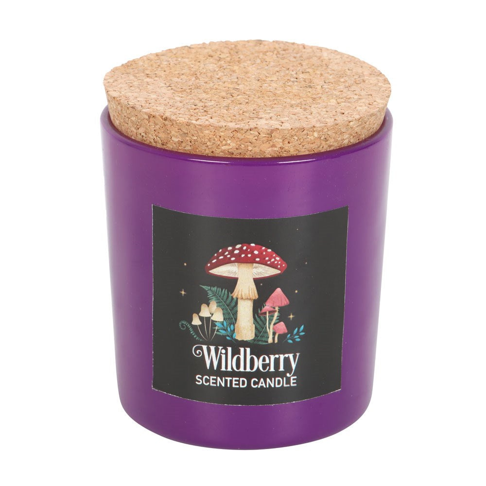 Enchanting Forest Mushroom Wildberry Candle | Vegan Paraffin Wax | Cottagecore | 25-Hour Burn Time | Magic-Inspired Ambiance