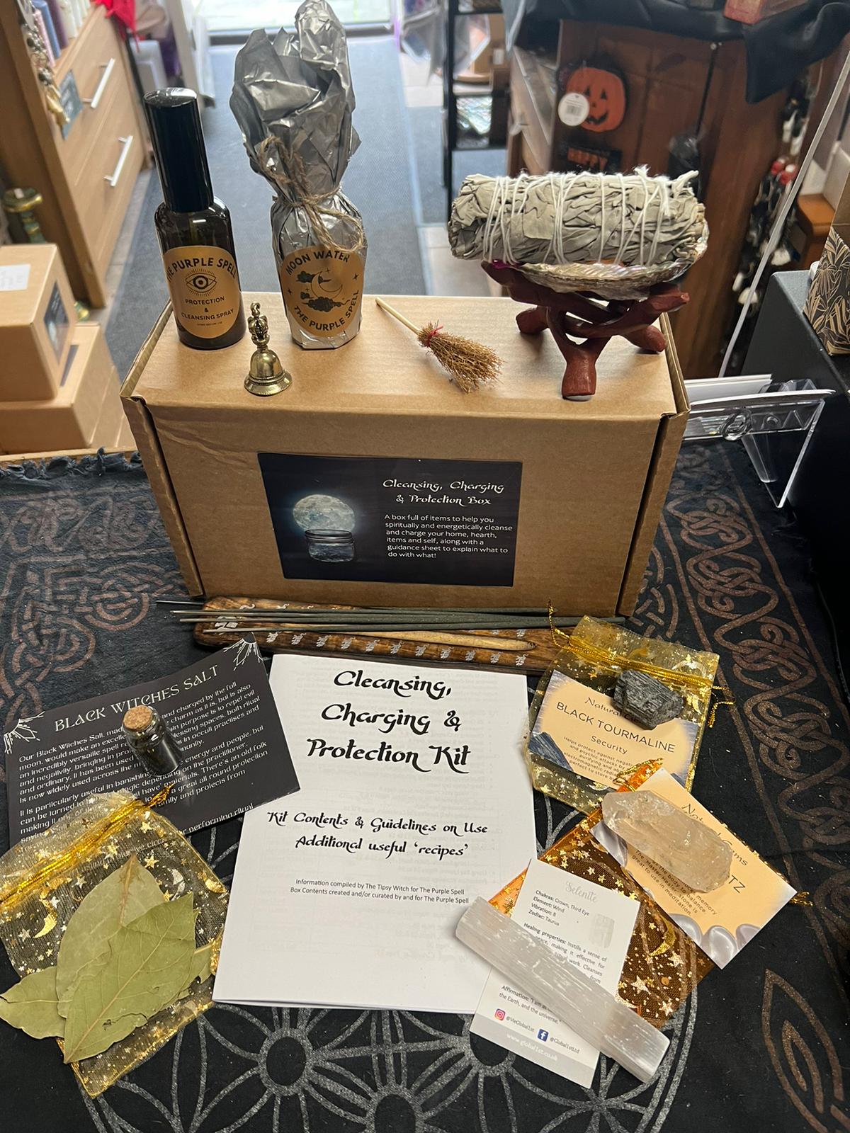 Cleansing, Charging and Protection Kit | Spell Kit | Witch Kit | Witch Hamper