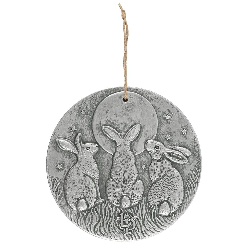 Three Hares Wall Hanging | Wall Decor | Moon Sahdow | Fertility Symbol | Two Colours