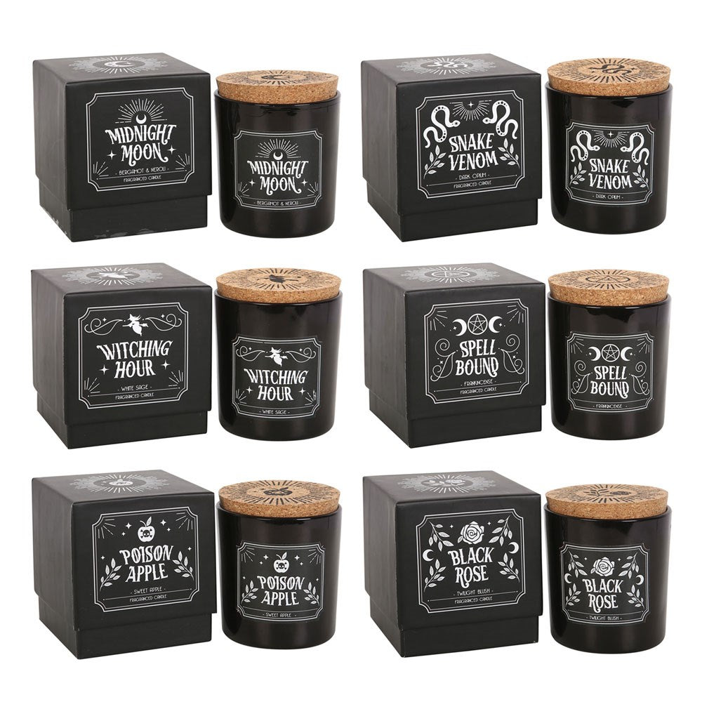 Midnight Ritual Candles | 6 Different Scents | Altar Candles | Scented Candles | Goth Decor