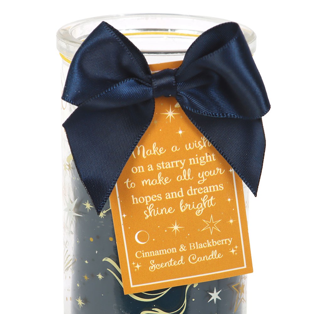 Starry Night Cinnamon and Blackberry Tube Candle | Witchy Altar