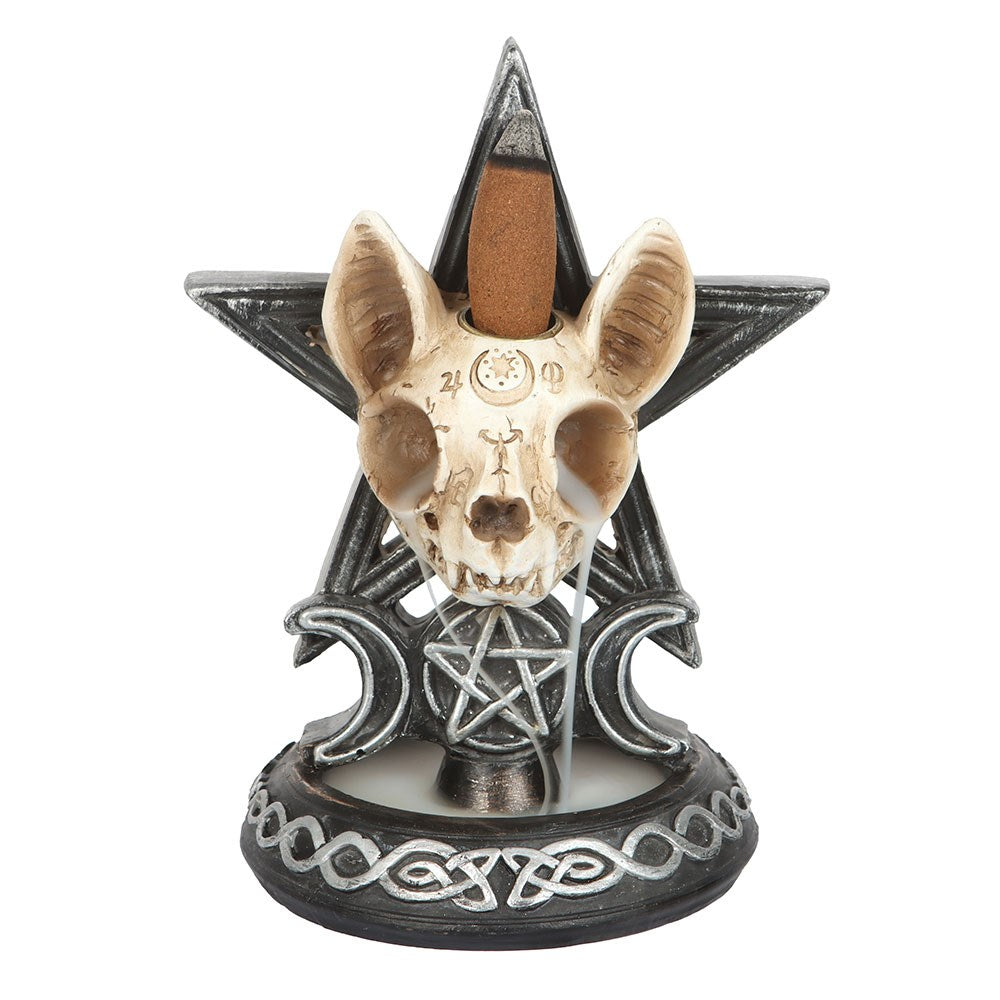 Ouija Cat Backflow Incense Burner | Home Fragrance | Goth Decor | Witch Altar | Pagan