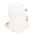 Ghost Shaped Oil Burner with Pumpkin | 11cm | Goth Decor | Halloween | Home Fragrance