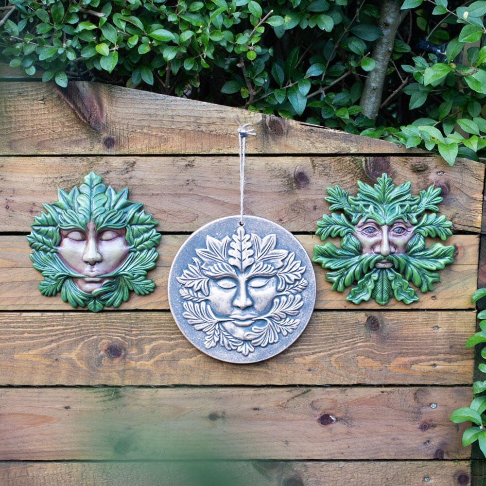 Green Goddess Resin Wall Plaque – Spirit of the Trees Collection | Hanging Decorations | Garden Home Decor