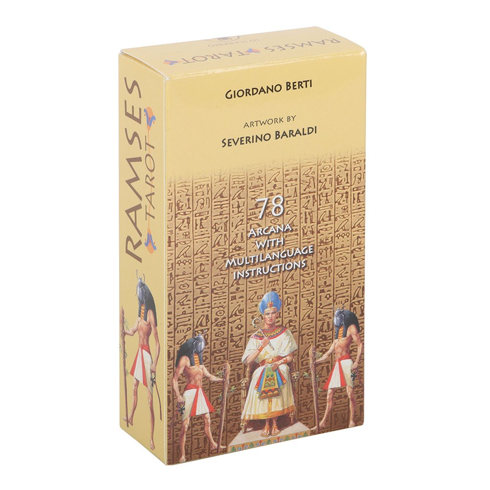 Ramses Tarot | 78 full colour cards and instructions Paperback | 2003 | by Severino Baraldi (Artwork), Giordano Berti (Author)