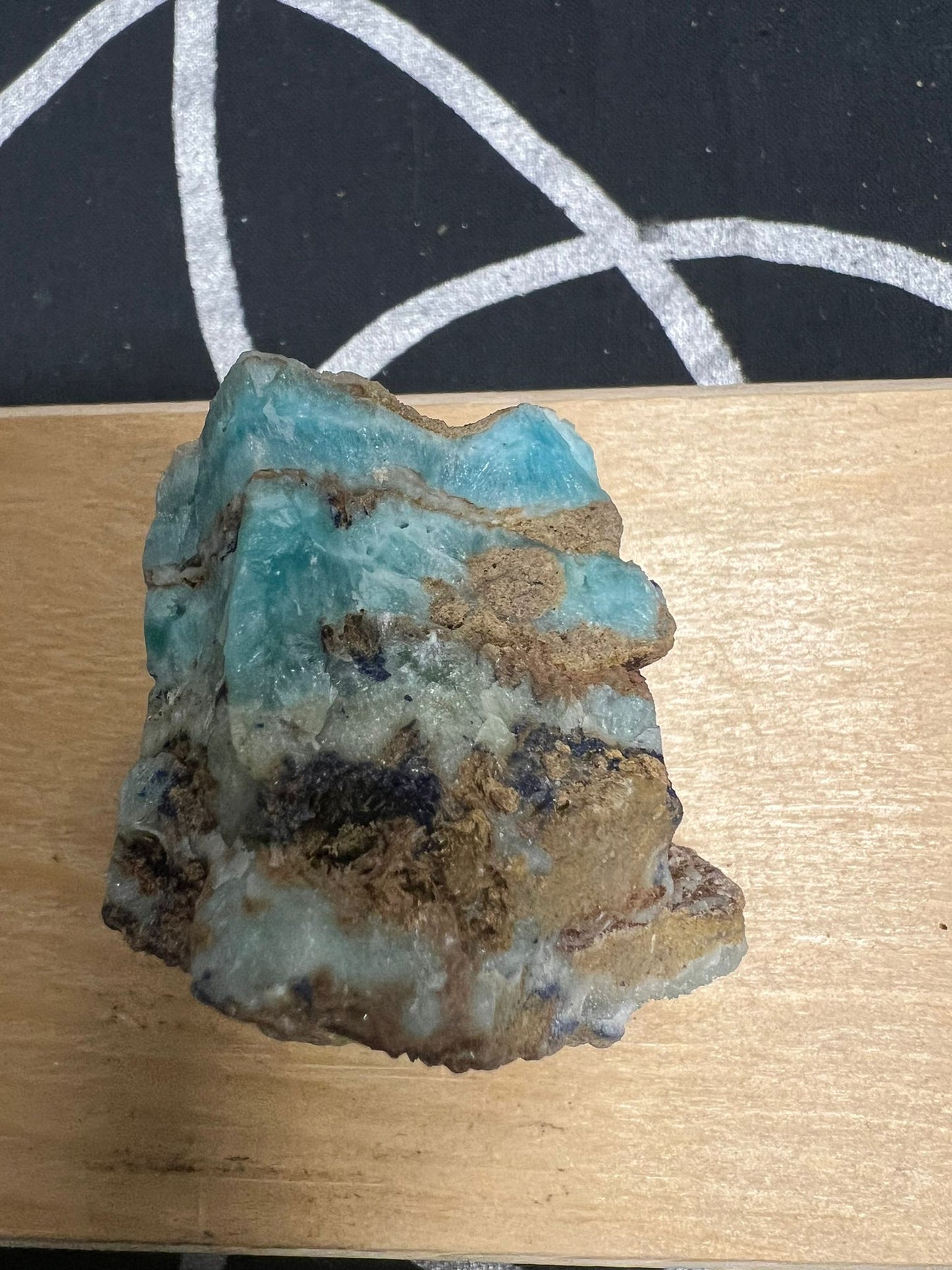 Lemurian Aquatine Calcite | Rough Stone | 150g