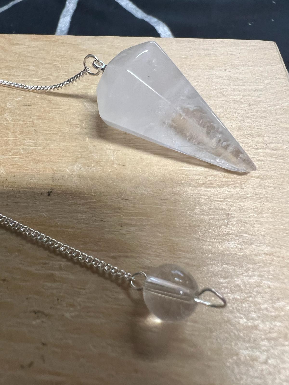 Clear Quartz Pendulum | Faceted | Divination