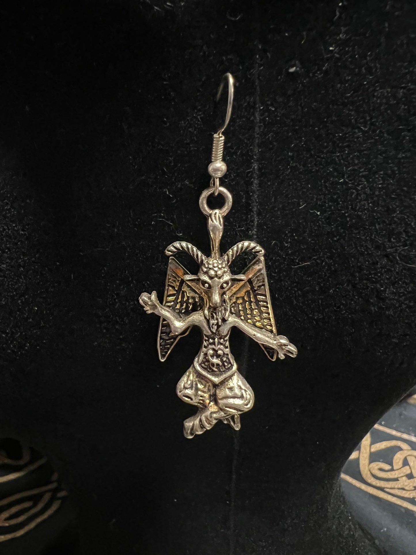 Baphomet Earrings | Goth Jewellery | Witch Jewellery | Cottagecore | Witchcore | Gothcore