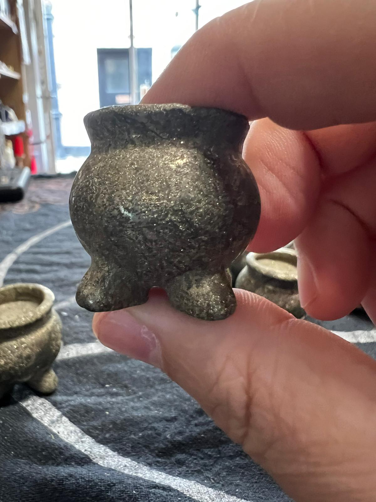 Pyrite Cauldron | Abundance | Crystal figurine | Altar Piece