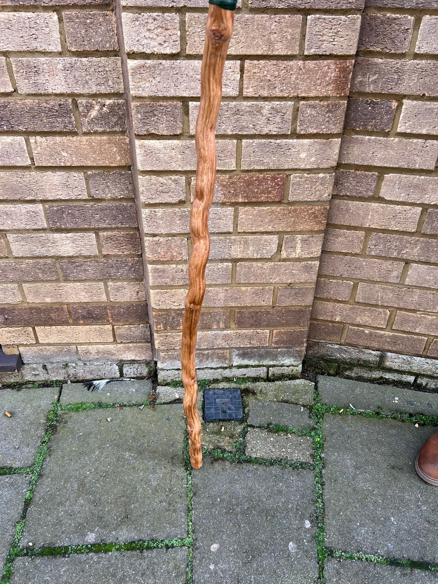 Handmade Staff | Ivy Wood | Zebra Marble Stone | Cosplay | Ritual