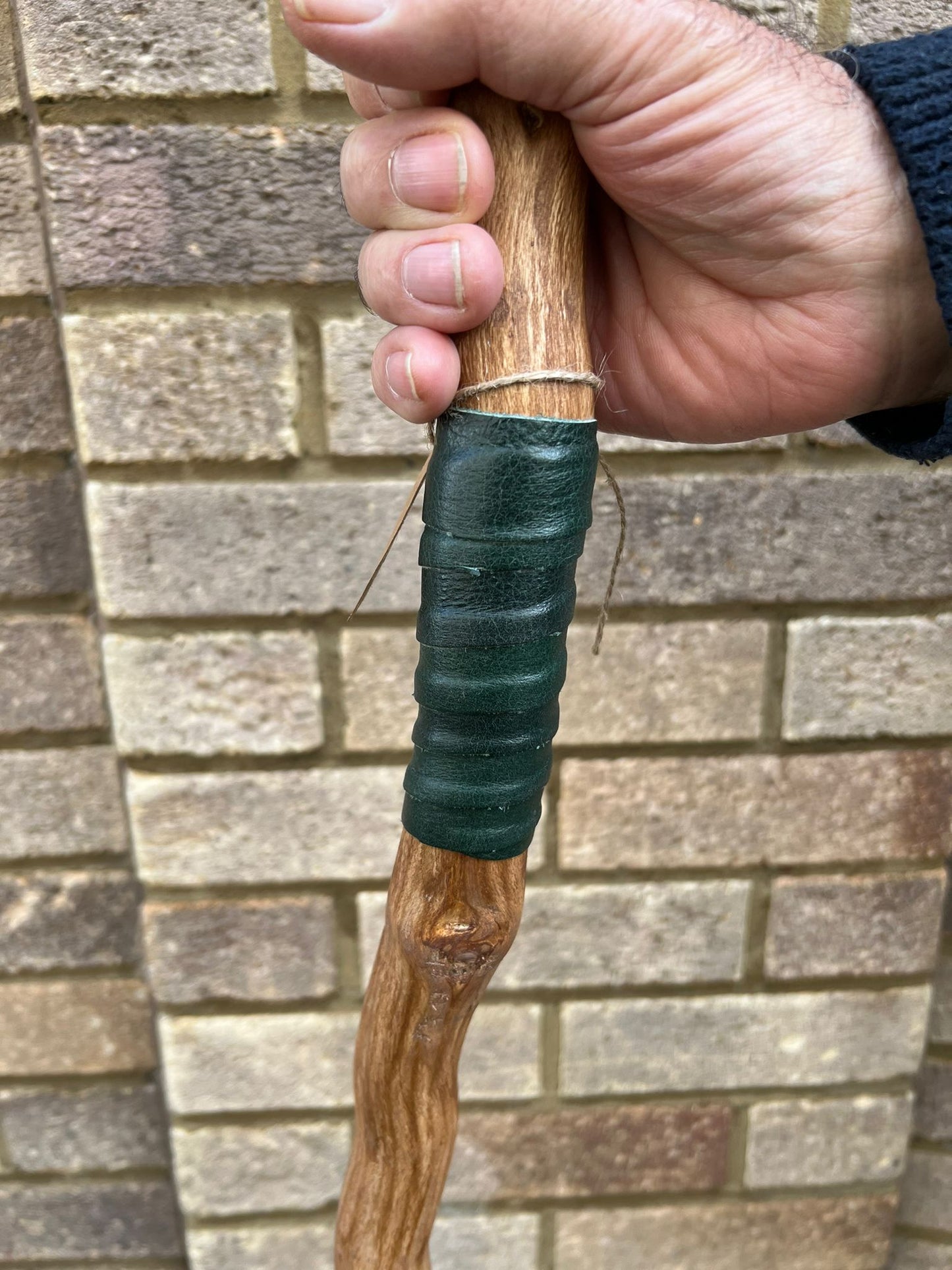 Handmade Staff | Ivy Wood | Zebra Marble Stone | Cosplay | Ritual