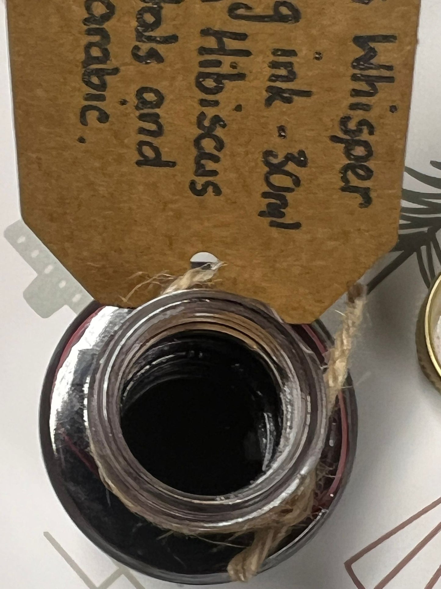 Aurora's Whisper Botanical Ink | Magical Ink | Hibiscus sabdarrifa Petals | Handmade by Master Herbalist | Withers Apothecary | The Alchemy of Clarity and Transformation (Copy)