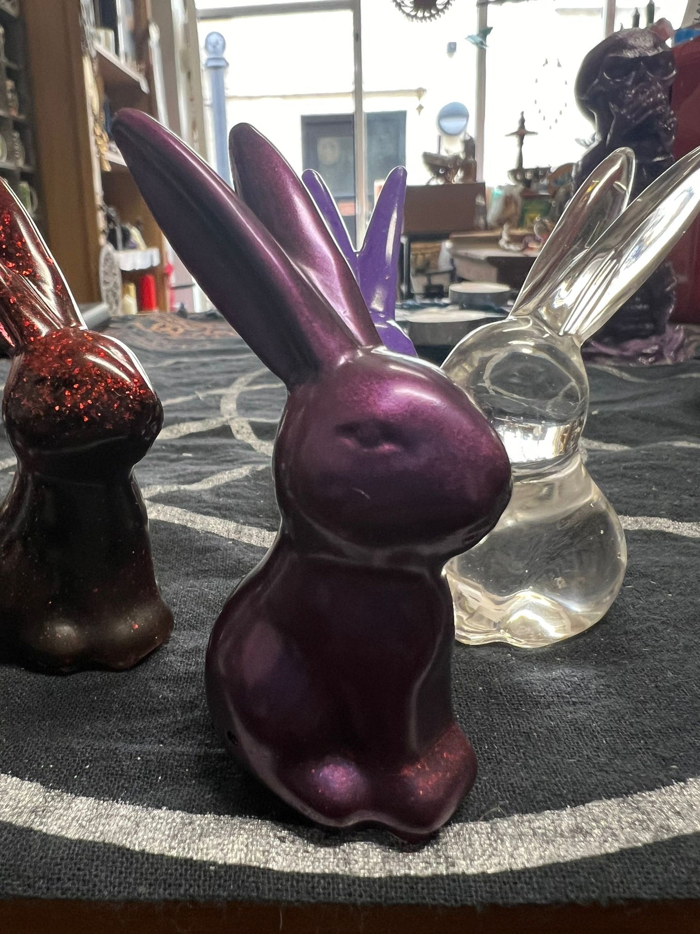 Hare Ring Holder | Hare Figurine | Resin Figurine | Altar Piece | Jewellery Holder | Rabbit Figurine