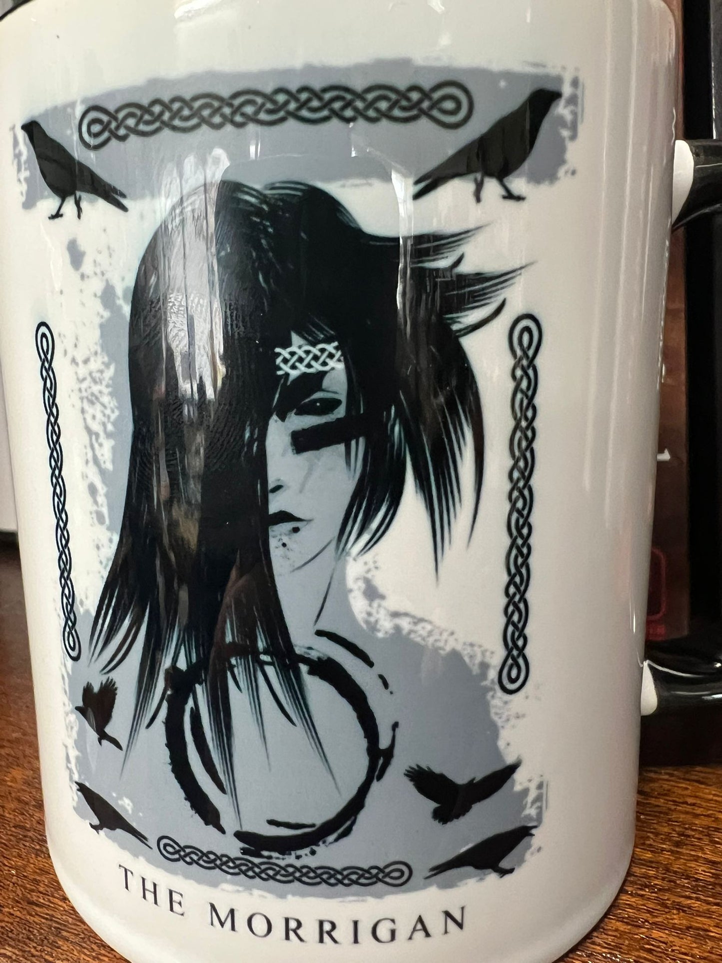 Morrigan Mug | Coffee Mug | Celtic Mythology | Triple goddess | Goddess of War