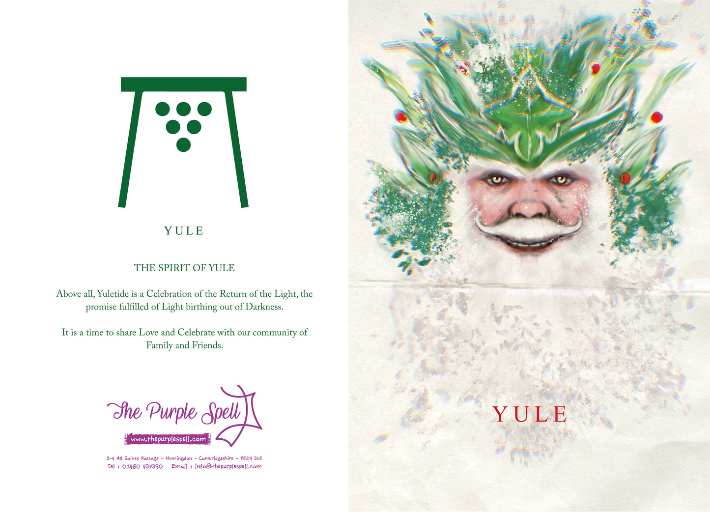 Christmas Card | Santa Christmas Card | Yule Spirit Card