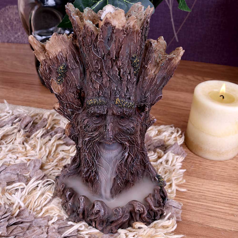 Tree Spirit Backflow Incense Burner | 19cm | Green Man