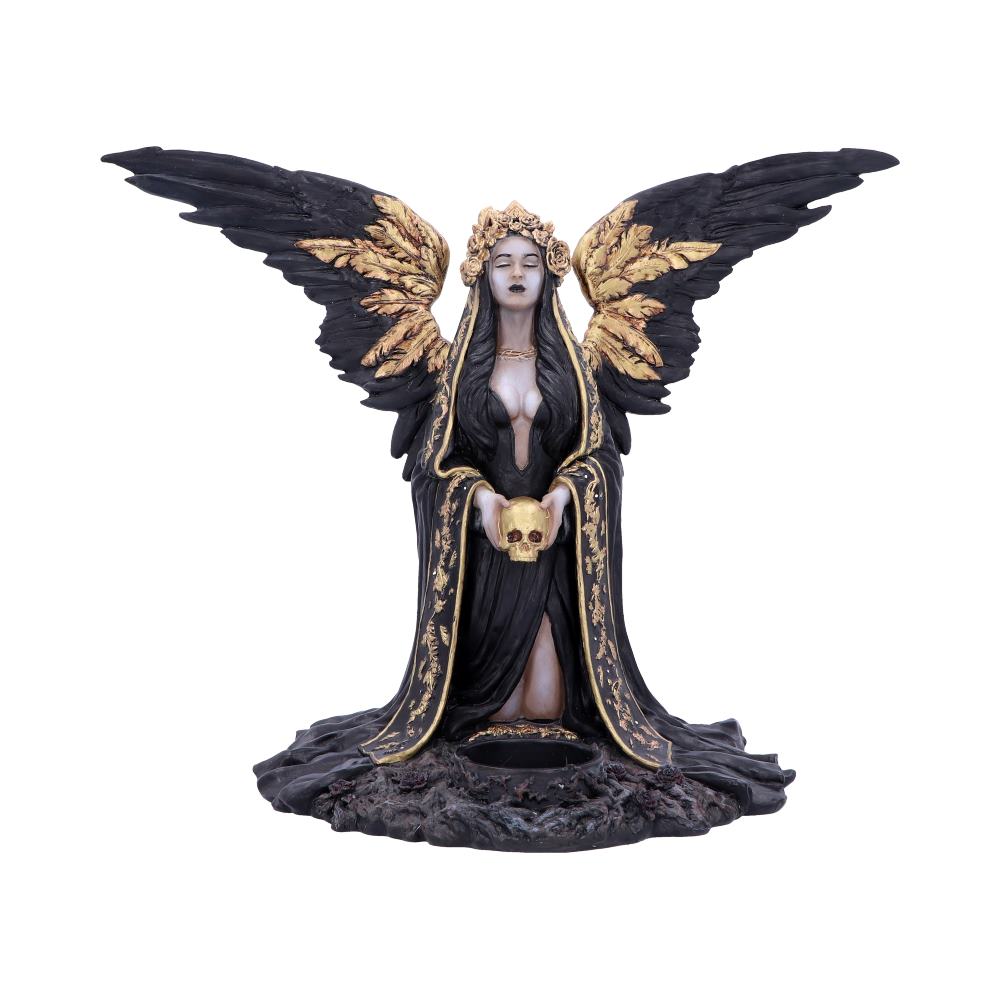 Teresina Dark Reaper Angel Figurine | Candle Holder | Tealight Holder | 28cm