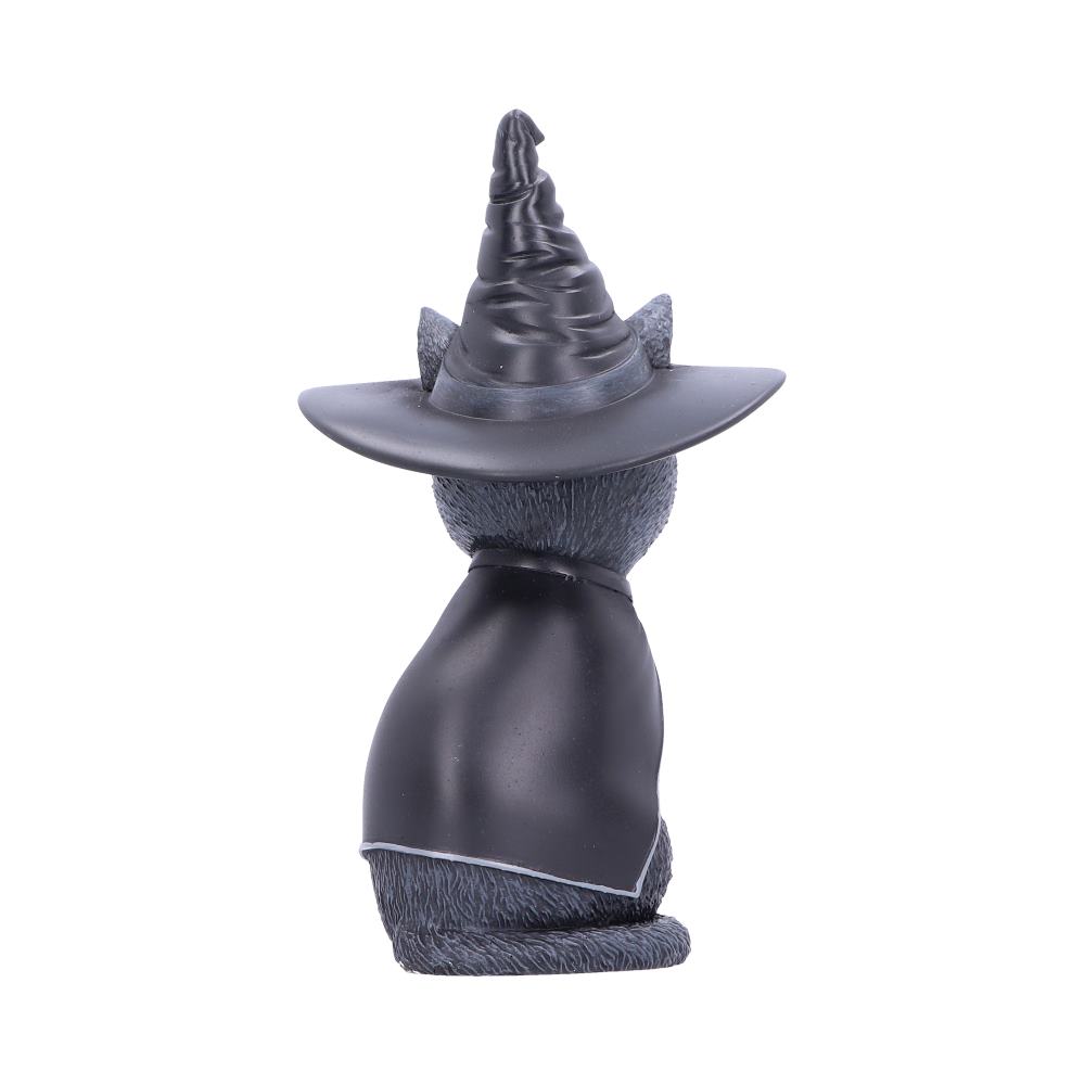 Purrah Witches Hat Occult Cat Figurine | Black Witch Cat Decorative Ornament | 13.5cm | Cult Cuties