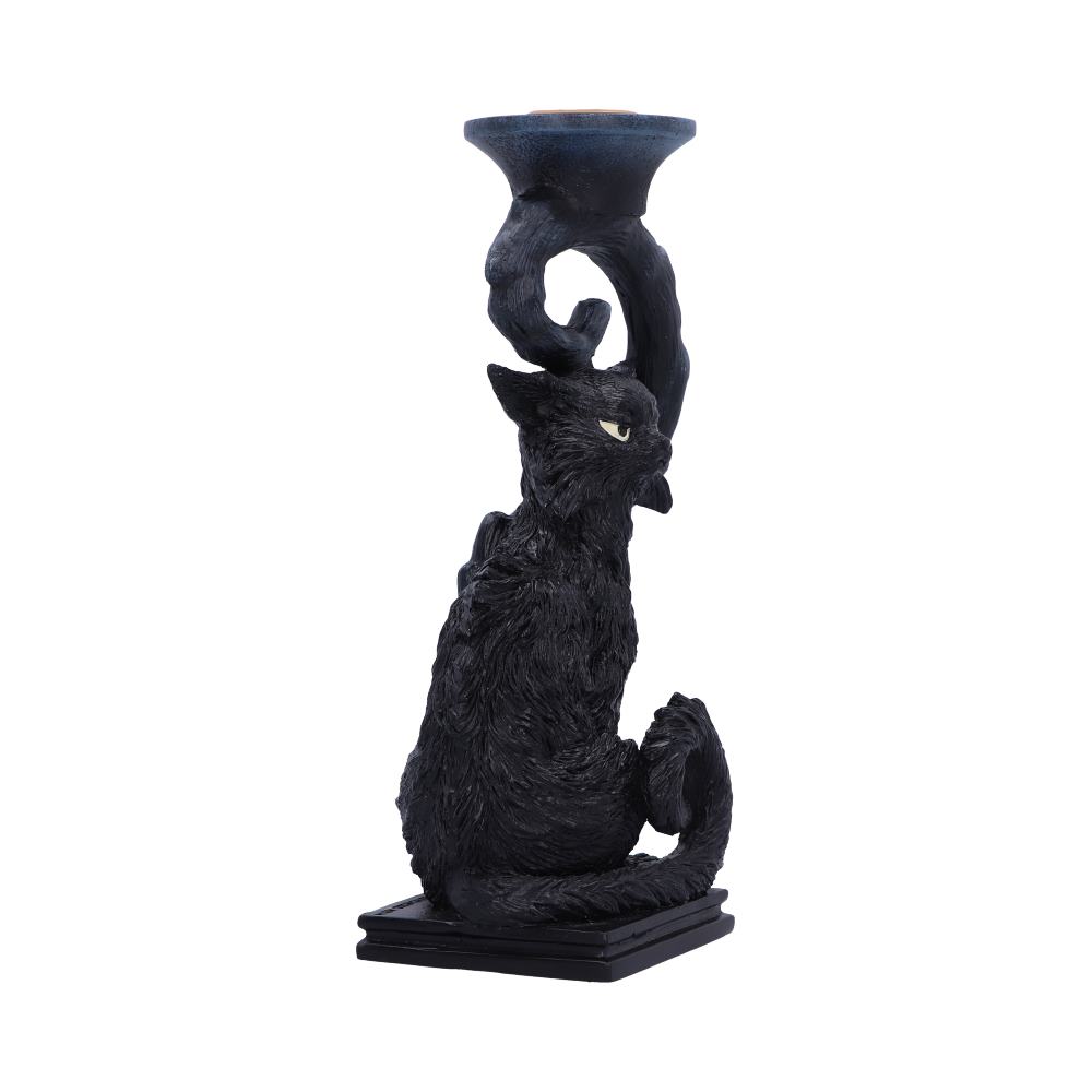 Witches Familiar Salem Candlestick Holder | 20cm | Nemesis | Goth Decor | Familiar