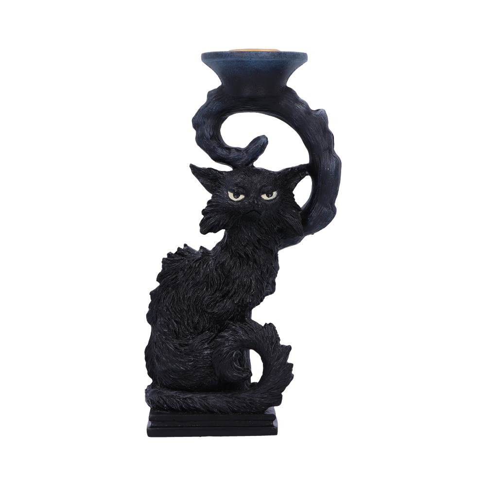 Witches Familiar Salem Candlestick Holder | 20cm | Nemesis | Goth Decor | Familiar