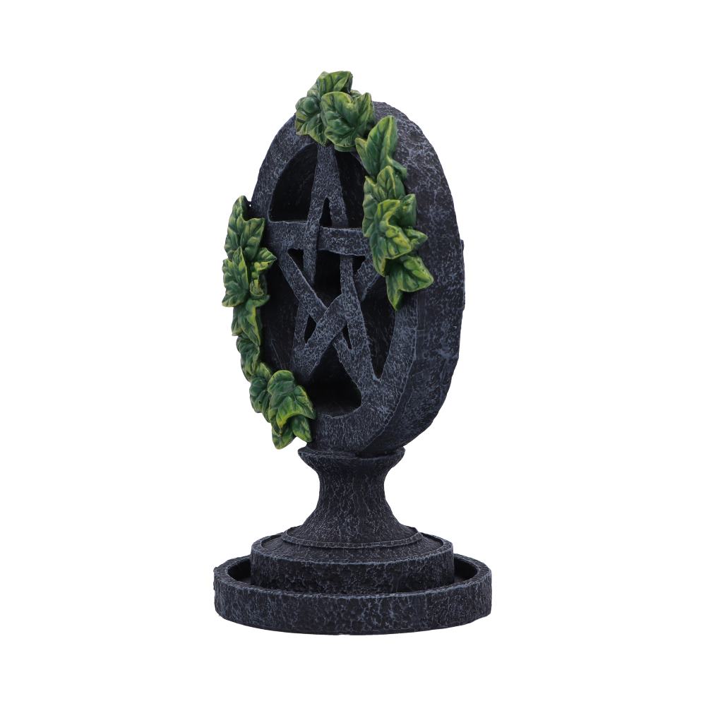 Wiccan Pentagram Backflow Incense Burner | 19cm | Altar Decoration