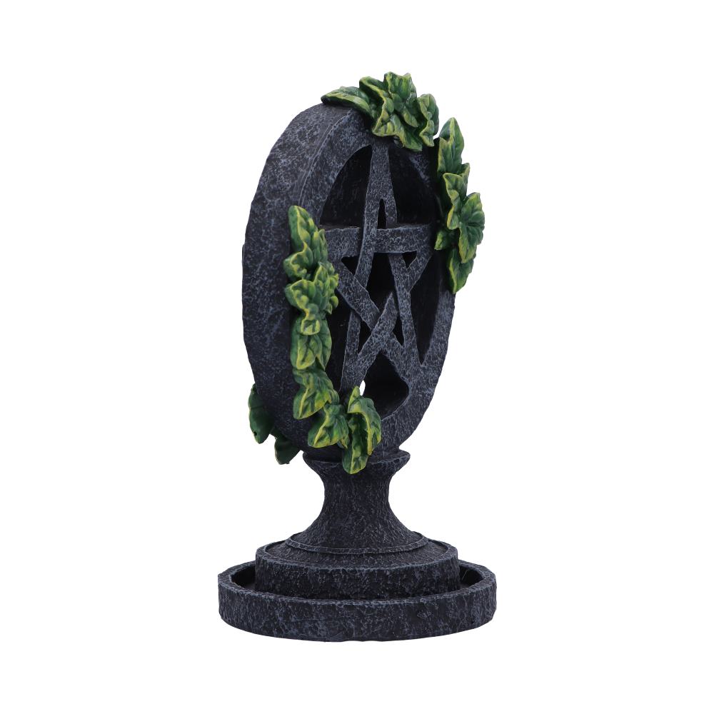 Wiccan Pentagram Backflow Incense Burner | 19cm | Altar Decoration