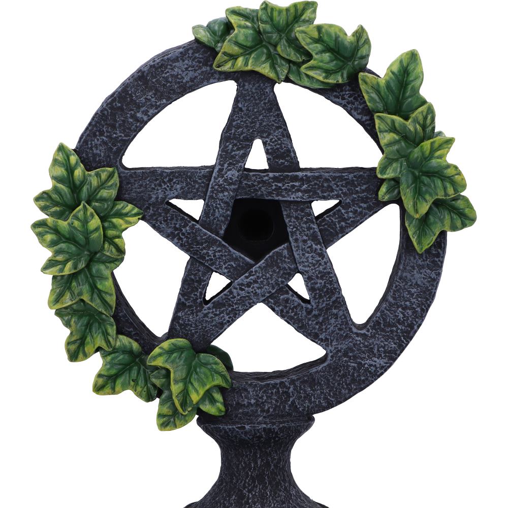 Wiccan Pentagram Backflow Incense Burner | 19cm | Altar Decoration