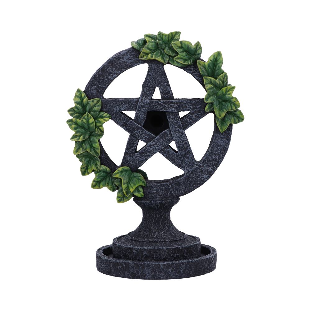 Wiccan Pentagram Backflow Incense Burner | 19cm | Altar Decoration