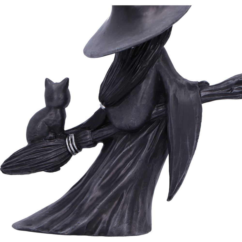 Little Souls | Beam Witch on Broom Figurine | 15cm | Witch Figurine | Nemesis Now