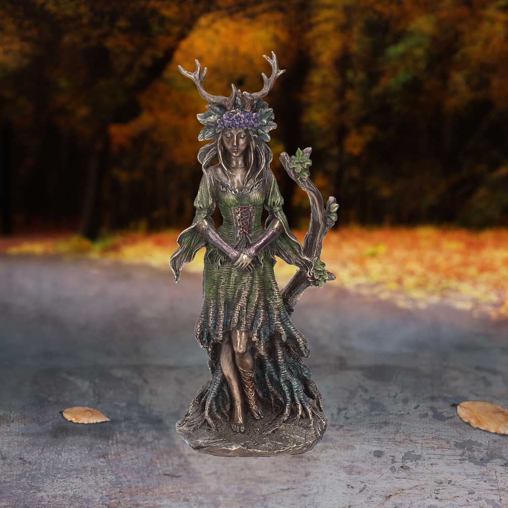 Lady of the Forest Figurine | Celtic Pagan Goddess Flidais Ornament | Druid